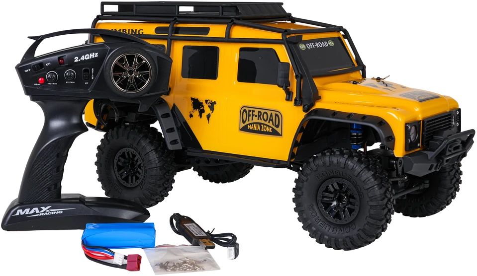 Nuotolinio valdymo visureigis climbing beast 4x4 1:10 smėlio spalvos