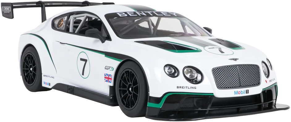 Nuotoliniu būdu valdoma 1:14 Bentley Continental GT3 balta RASTAR