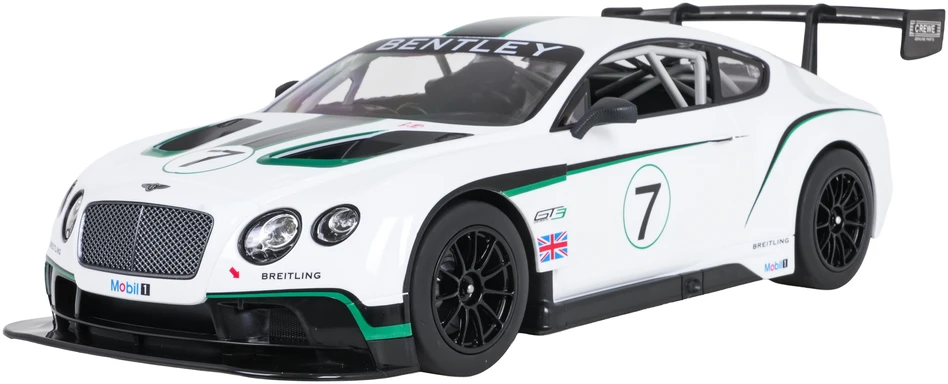 Nuotoliniu būdu valdoma 1:14 Bentley Continental GT3 balta RASTAR