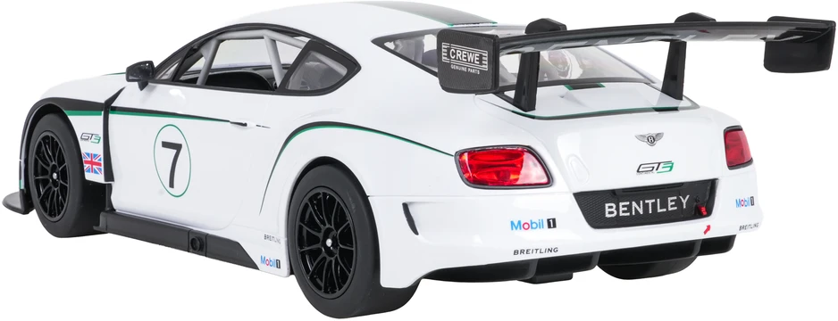 Nuotoliniu būdu valdoma 1:14 Bentley Continental GT3 balta RASTAR