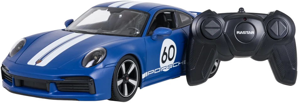 Nuotoliniu būdu valdoma 1:16 Porsche 911 Sport Classic mėlynas RASTAR