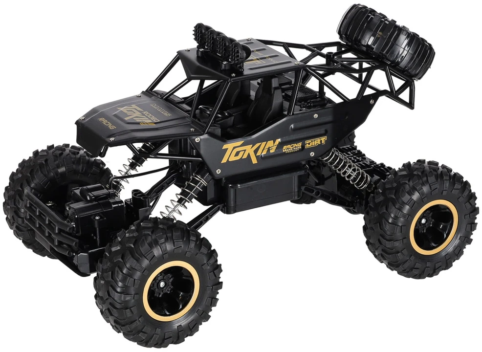 KIK RC automobilis Rock Crawler 1:12 4WD METAL juodas