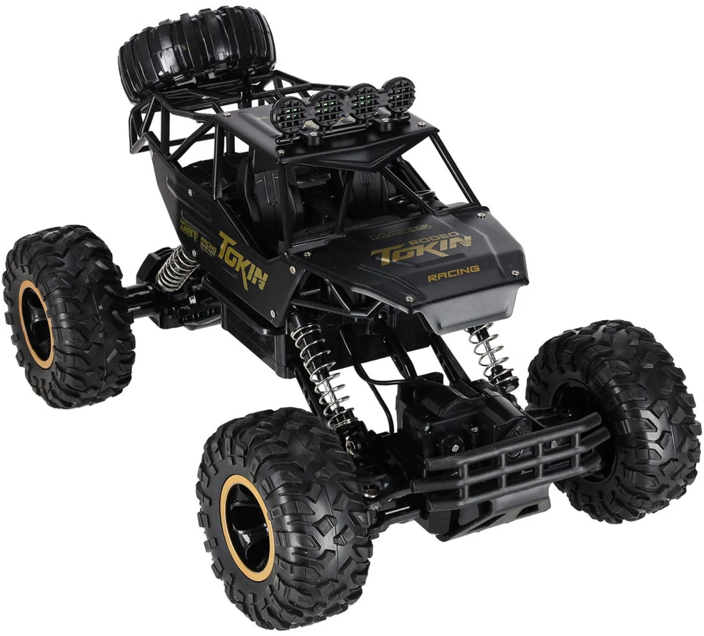 KIK RC automobilis Rock Crawler 1:12 4WD METAL juodas