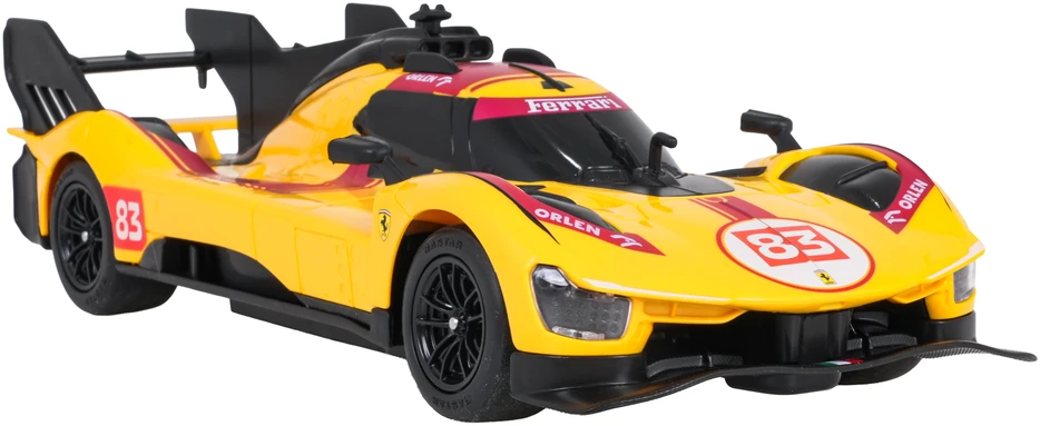 Nuotoliniu būdu valdoma Ferrari 499P-N83 1:24 geltona RASTAR