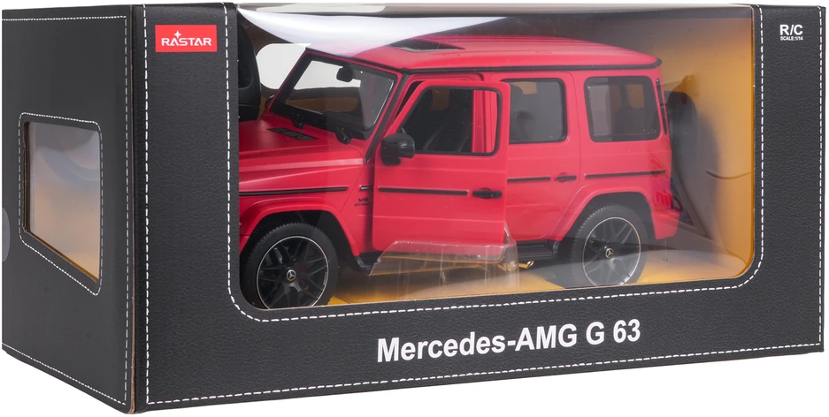 Nuotoliniu būdu valdoma Mercedes AMG G63 1:14 raudonas RASTAR