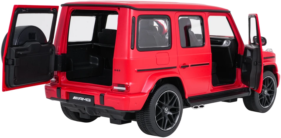 Nuotoliniu būdu valdoma Mercedes AMG G63 1:14 raudonas RASTAR