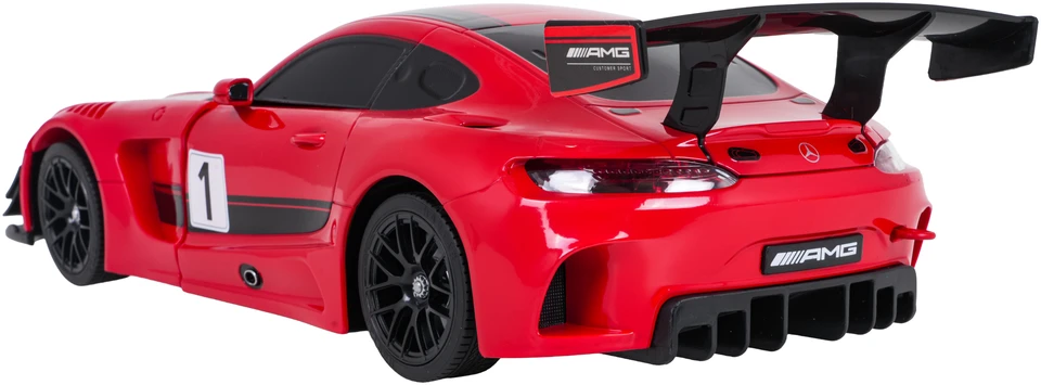 Nuotoliniu būdu valdomas 1:14 Mercedes-AMG GT3 raudonas automobilis-robotas 2in1