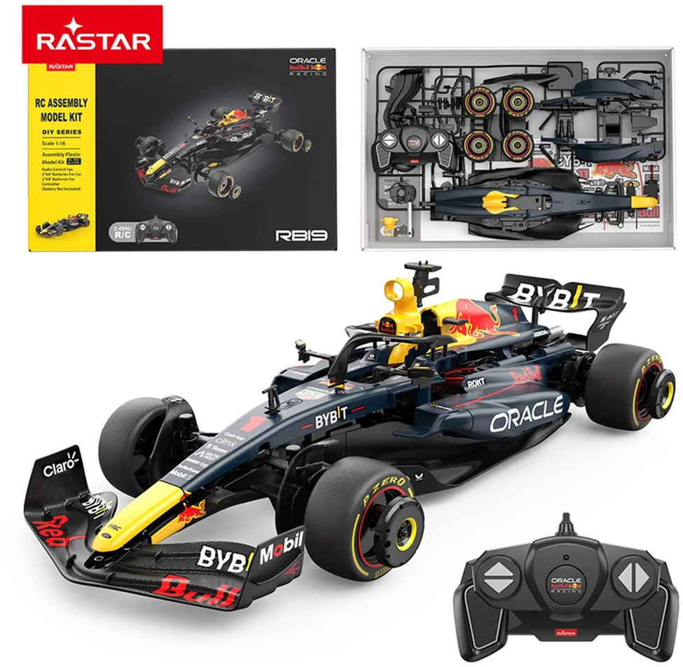 RASTAR 1:16 R/C surenkamas ir R/C valdomas automodelis Oracle Raudona Bull Racing RB19, 92600