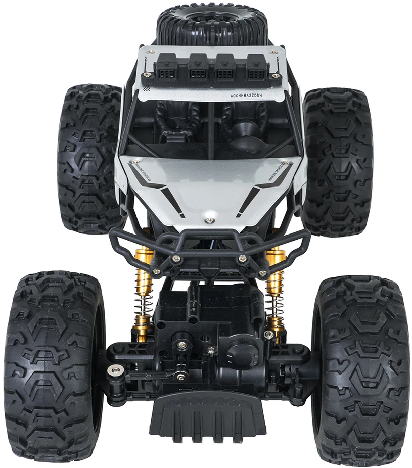 Nuotoliniu būdu valdomas 1:18 metalo visureigis Climb Power sidabrinis