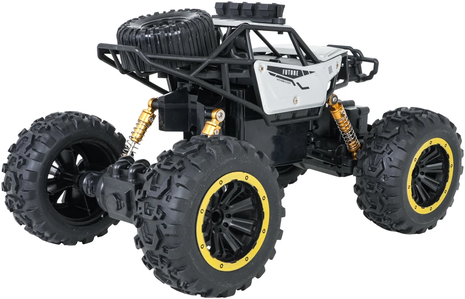 Nuotoliniu būdu valdomas 1:18 metalo visureigis Climb Power sidabrinis
