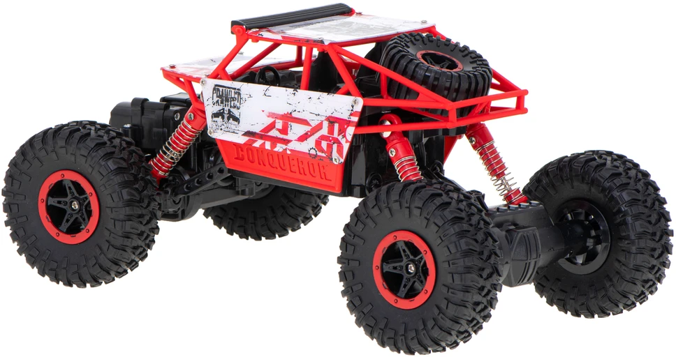 Roger RC automobilis Rock Crawler HB 2.4GHz 1:18 raudonas