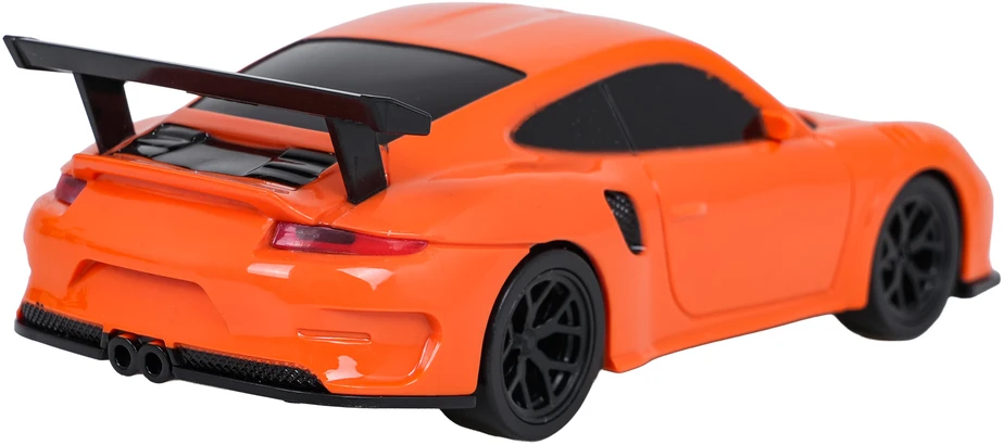 Nuotoliniu būdu valdomas 1:43 oranžinis drift automobilis su priedais