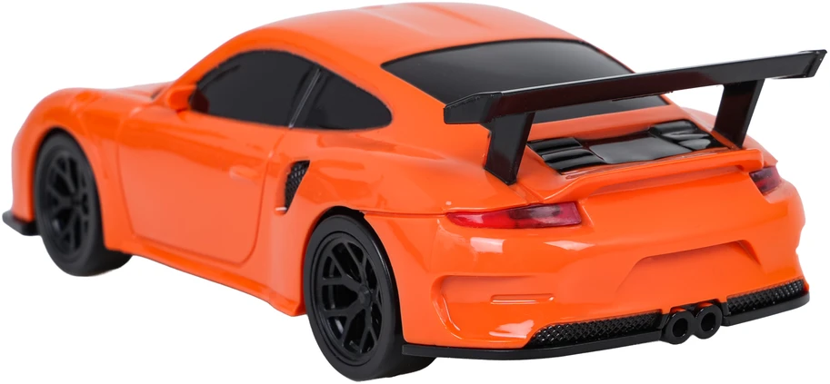 Nuotoliniu būdu valdomas 1:43 oranžinis drift automobilis su priedais