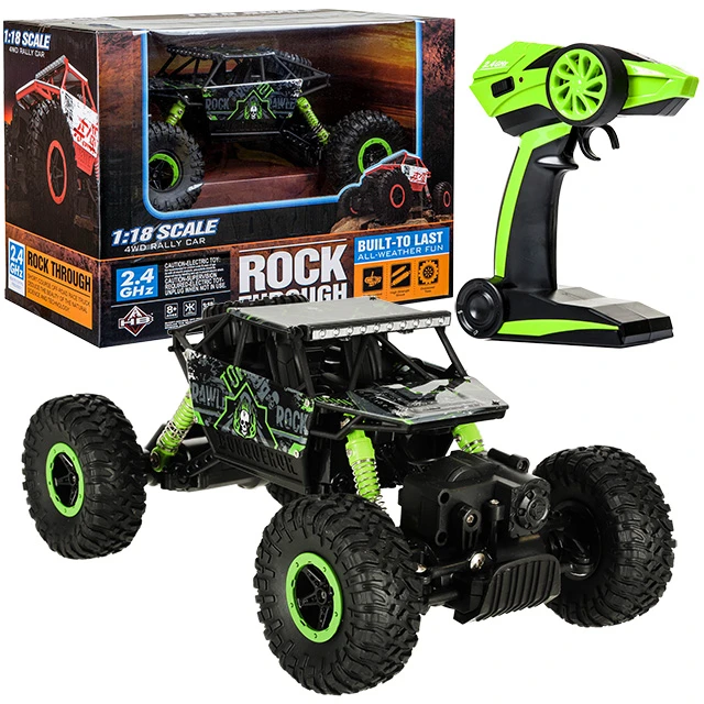 RC automobilis Rock Crawler HB 2.4GHz 1:18 žalias