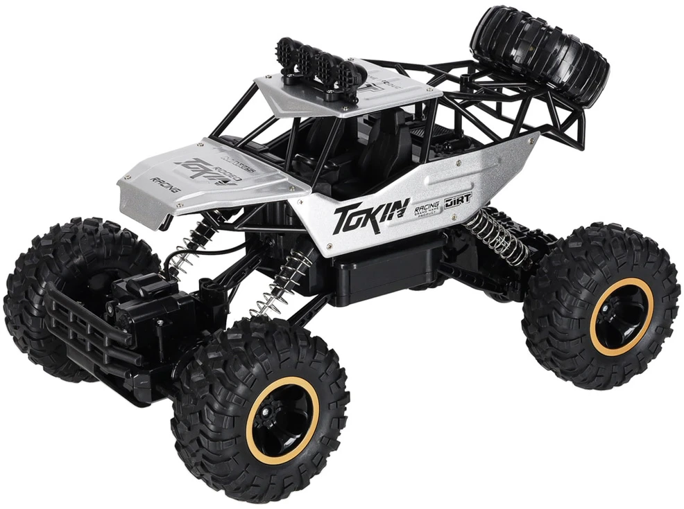 Roger RC automobilis Rock Crawler 1:12 4WD METAL sidabrinis
