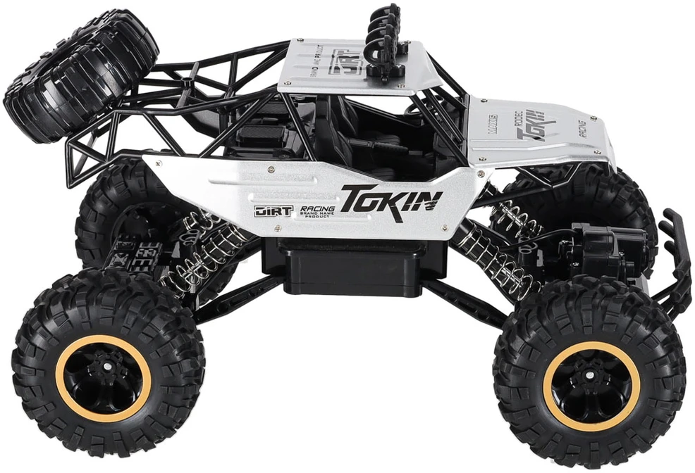 Roger RC automobilis Rock Crawler 1:12 4WD METAL sidabrinis