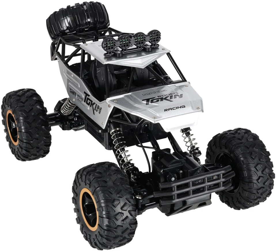 Roger RC automobilis Rock Crawler 1:12 4WD METAL sidabrinis