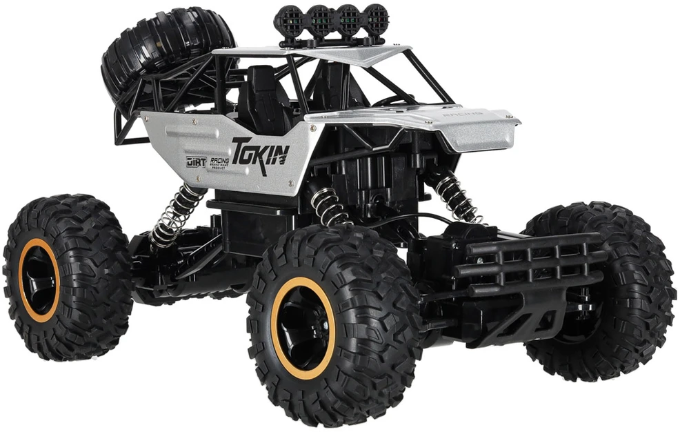 Roger RC automobilis Rock Crawler 1:12 4WD METAL sidabrinis