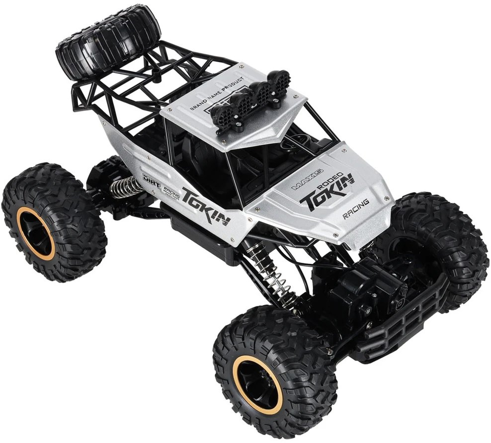 Roger RC automobilis Rock Crawler 1:12 4WD METAL sidabrinis