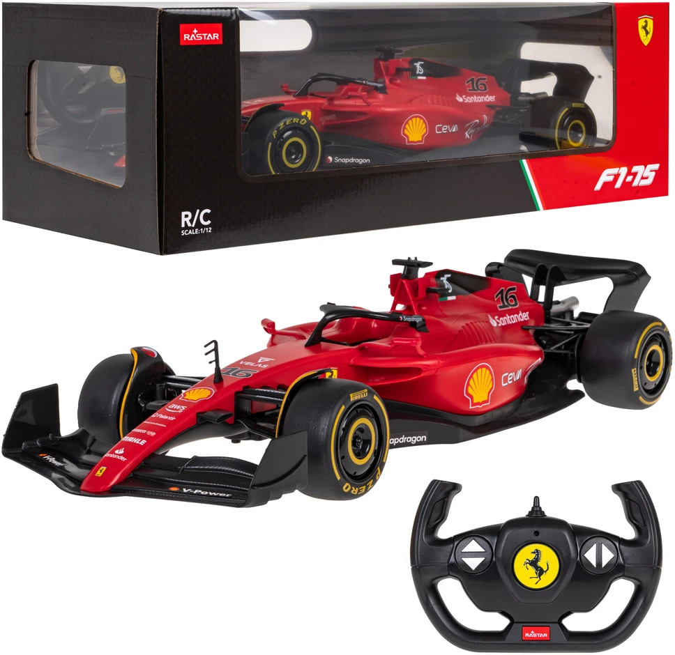 RASTAR R/C 1:12 Ferrari F1 75 remote control car (red)