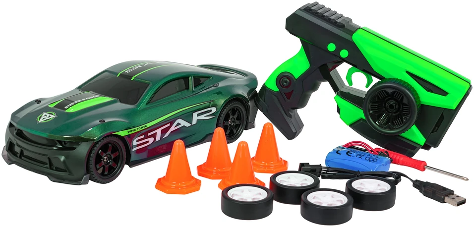 Nuotoliniu būdu valdomas automobilis R/C STAR žalias