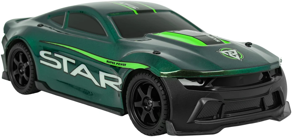 Nuotoliniu būdu valdomas automobilis R/C STAR žalias