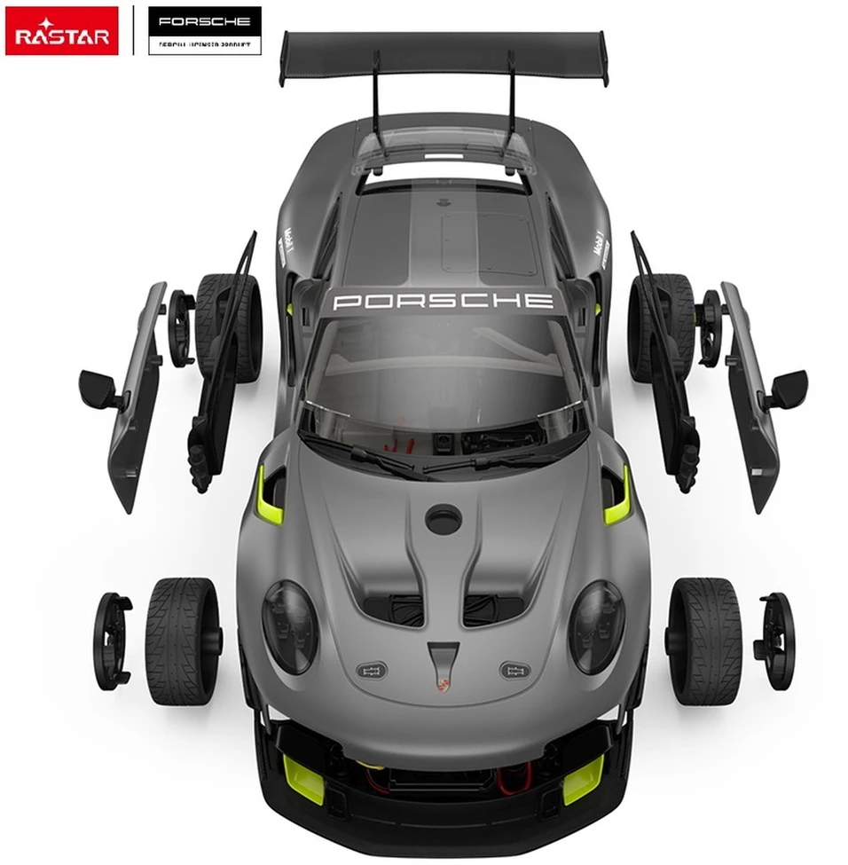 RASTAR 1:18 surenkamas ir R/C valdomas automodelis Porsche 911 GT2 RS Clubsport, 99600
