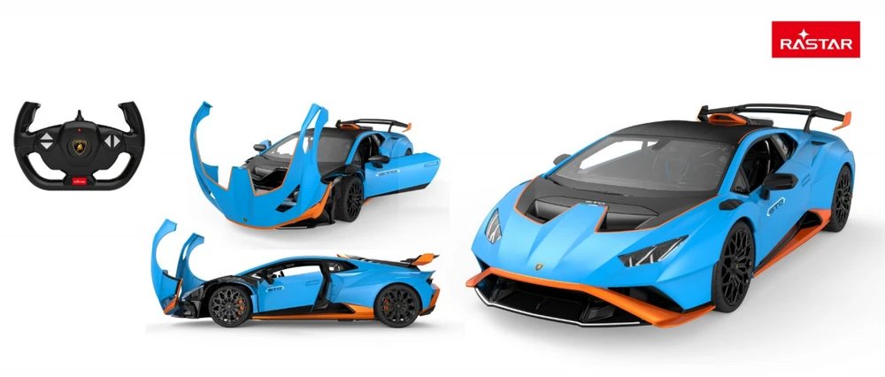 Nuotoliniu būdu valdomas automobilis RASTAR Lamborghini Huracan STO 1:14