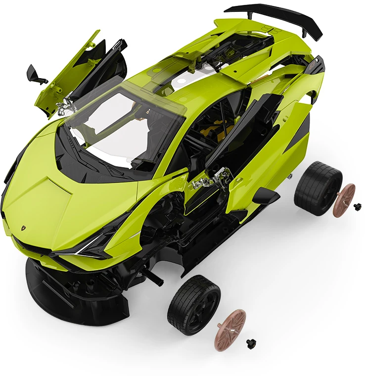 RASTAR 1:18 mastelio valdomas automodelis-konstruktorius Lamborghini Sian, 97400