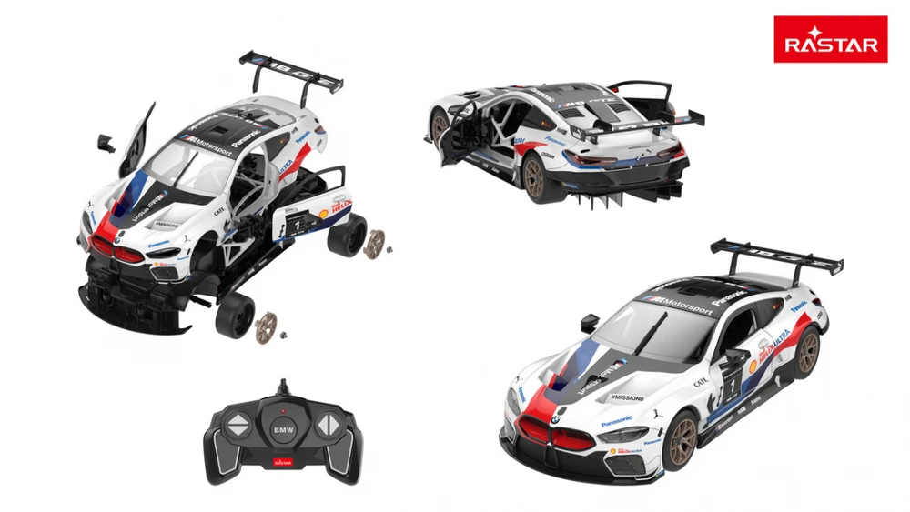 RASTAR R/C 1:18 sudedamas automodelis BMW M8 GTE, 97200