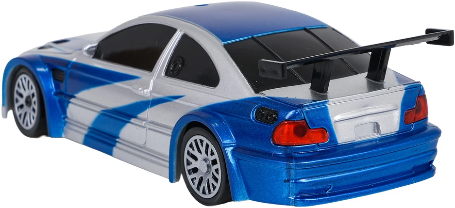Nuotoliniu būdu valdomas drift automobilis 1:43 mėlynas su priedais