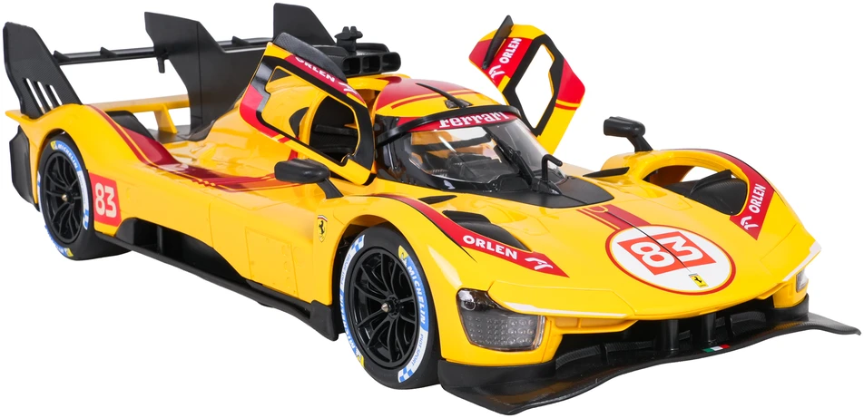 Nuotoliniu būdu valdomas Ferrari 499P 1:14 geltonas RASTAR