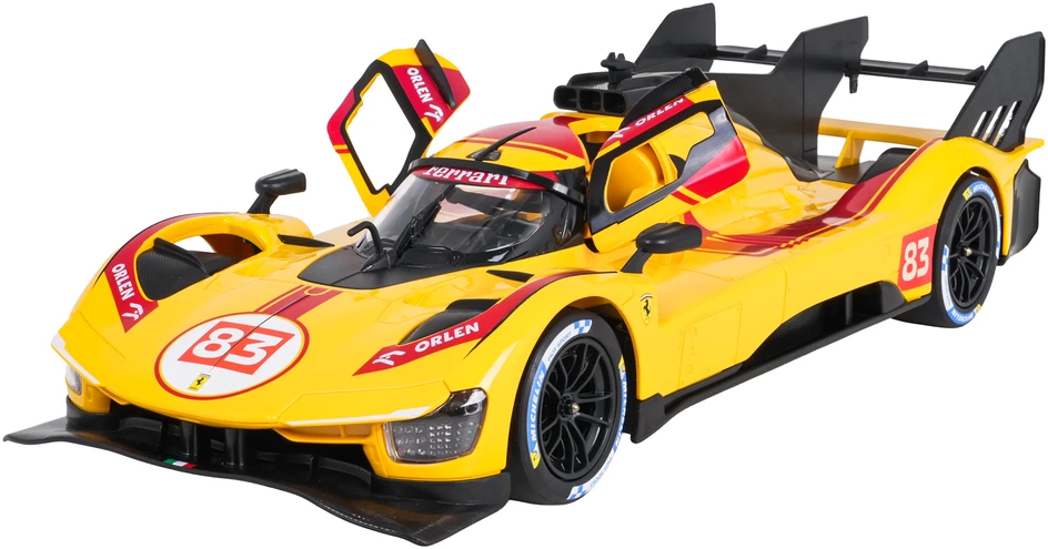 Nuotoliniu būdu valdomas Ferrari 499P 1:14 geltonas RASTAR
