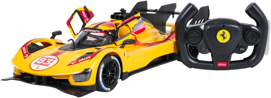 Nuotoliniu būdu valdomas Ferrari 499P 1:14 geltonas RASTAR