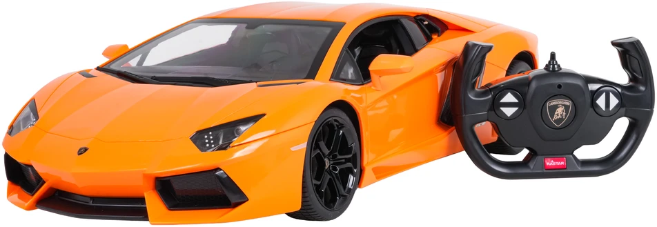 Nuotoliniu būdu valdomas Lamborghini Aventador 1:10 oranžinis RASTAR