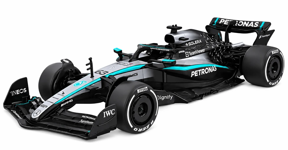 Nuotoliniu būdu valdomas Mercedes-AMG F1 W16 E Performance 1:16 juodas modelis