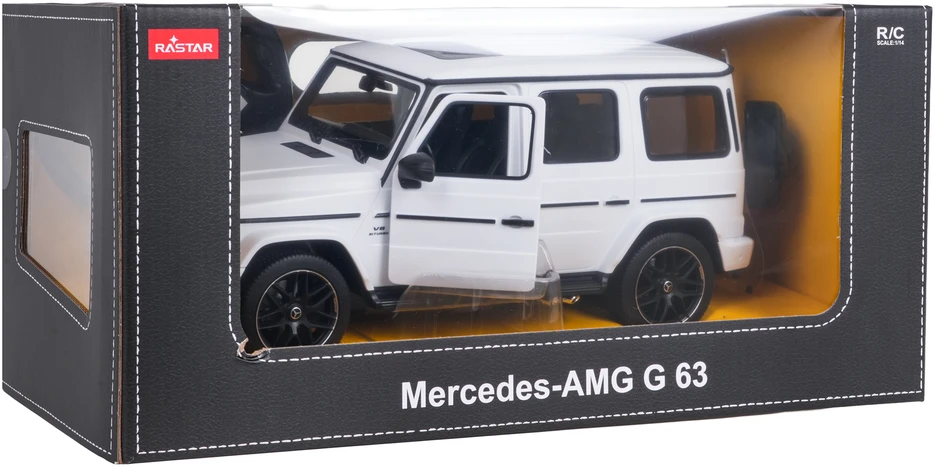 Nuotoliniu būdu valdomas Mercedes AMG G63 1:14 baltas RASTAR