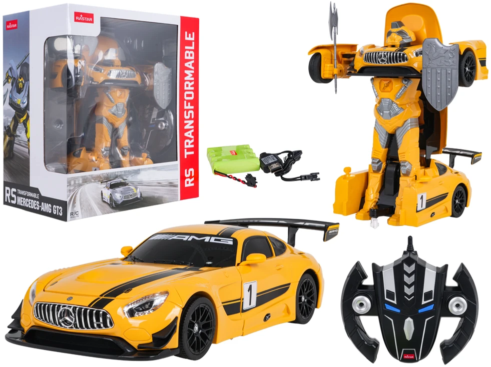 RASTAR automodelis transformuojamas valdomas RC 1:14 Mercedes-Benz GT3, 74800