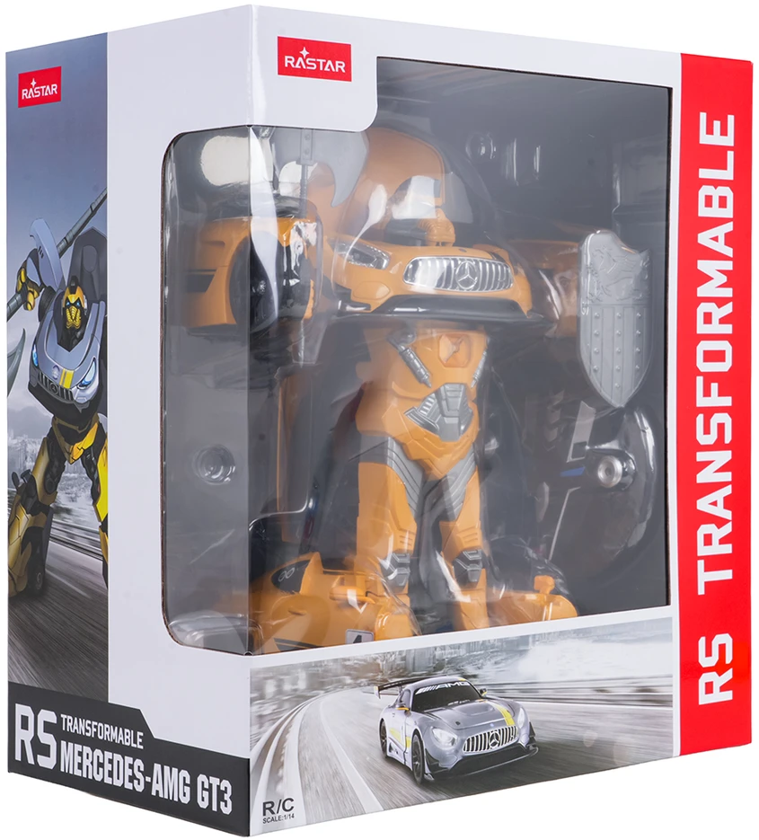 RASTAR automodelis transformuojamas valdomas RC 1:14 Mercedes-Benz GT3, 74800