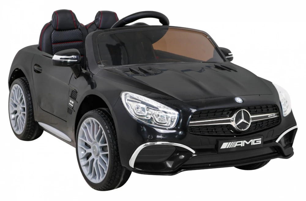 Ramiz Elektrinė mašina vaikams Mercedes Benz AMG SL65 S juodos spalvos