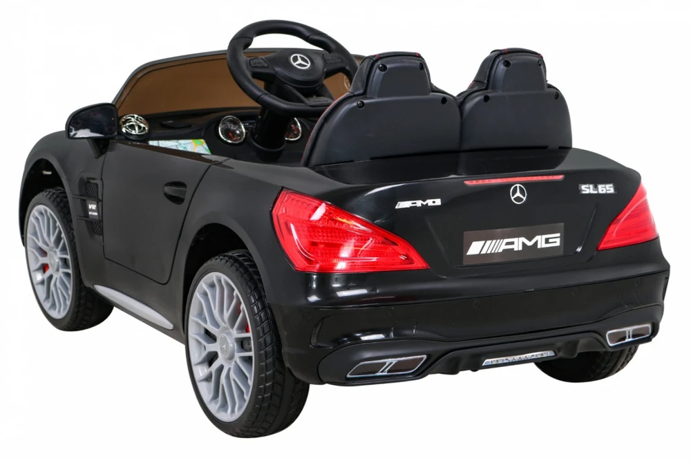 Ramiz Elektrinė mašina vaikams Mercedes Benz AMG SL65 S juodos spalvos