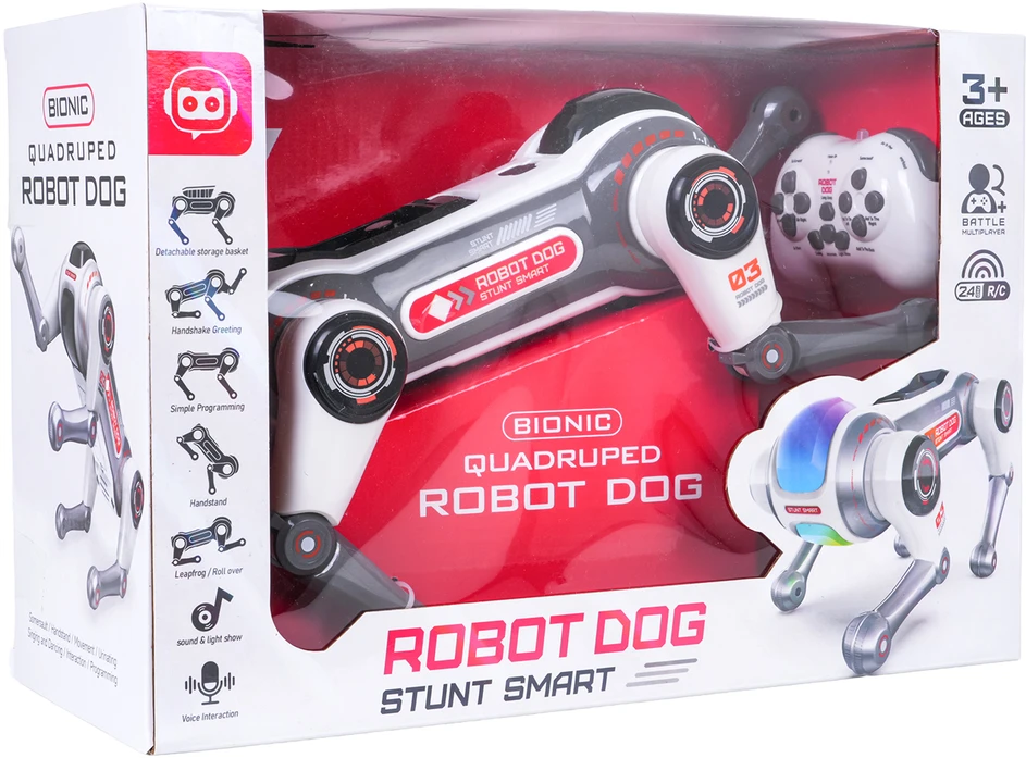Nuotoliniu būdu valdomas robotas AIDOG su šviesų funkcija