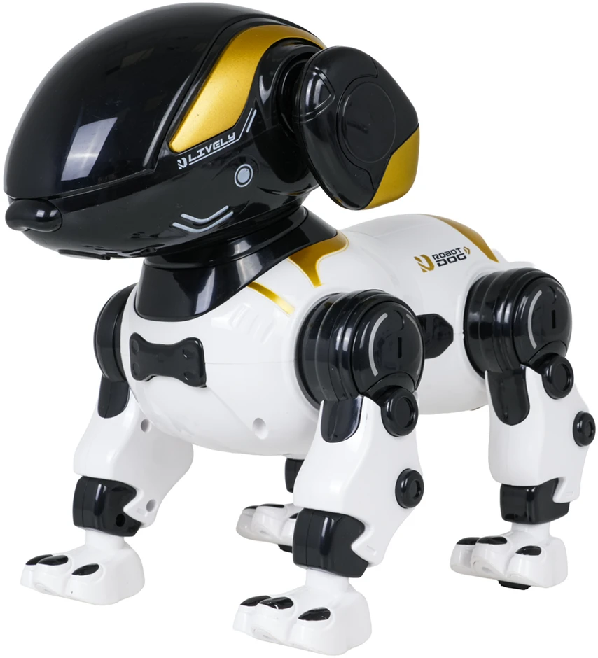 Nuotoliniu būdu valdomas robotas šuo BUNNY R/C baltas