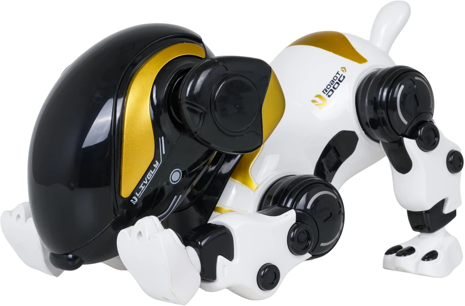 Nuotoliniu būdu valdomas robotas šuo BUNNY R/C baltas