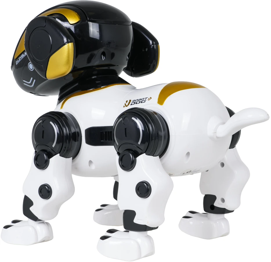 Nuotoliniu būdu valdomas robotas šuo BUNNY R/C baltas