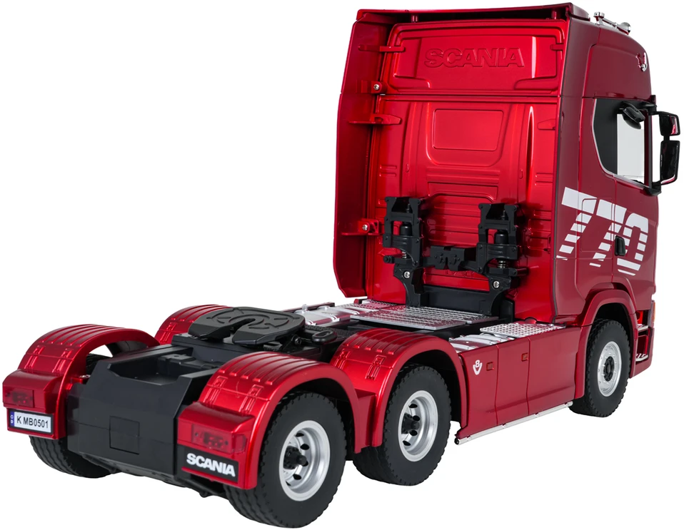 Nuotoliniu būdu valdomas SCANIA 770S sunkvežimis 1:18 raudonas