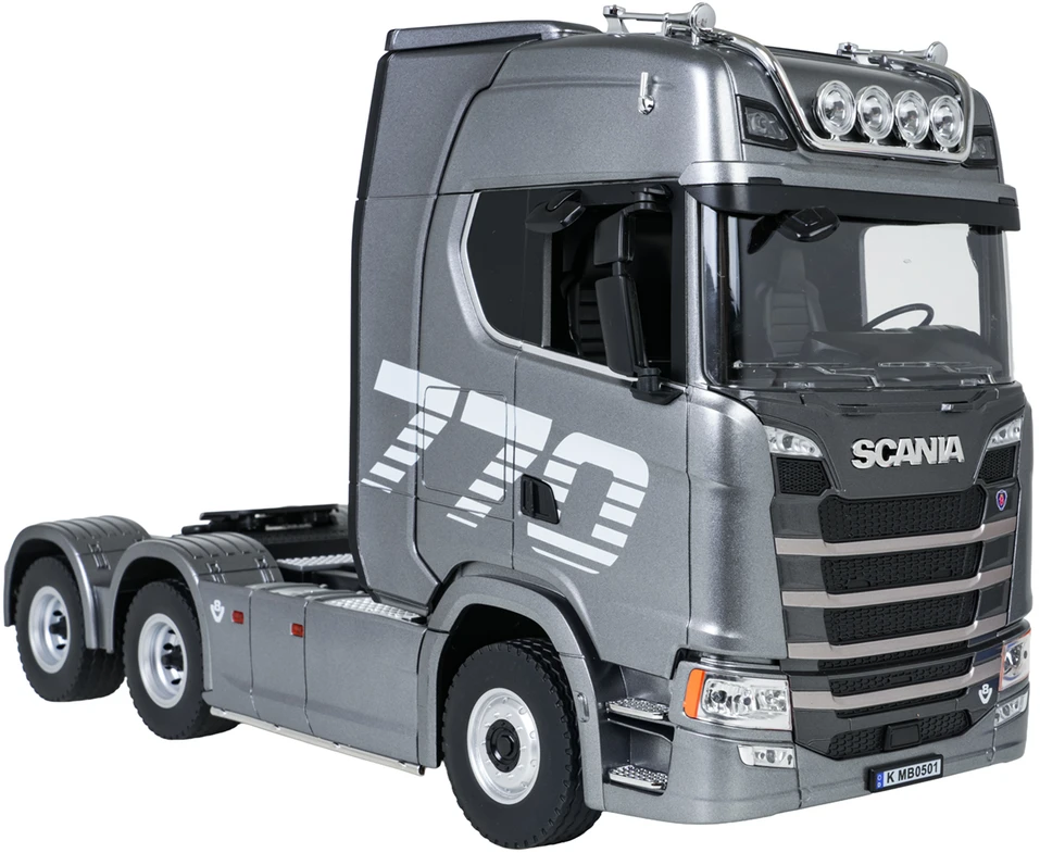 Nuotoliniu būdu valdomas SCANIA 770S sunkvežimis 1:18 pilkas