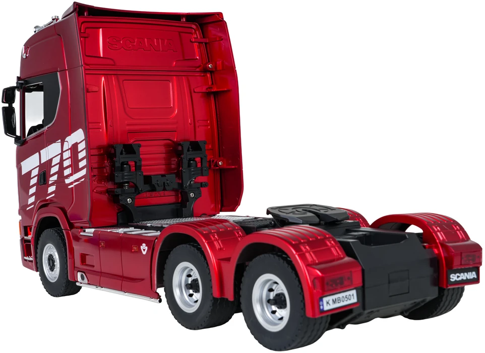 Nuotoliniu būdu valdomas SCANIA 770S sunkvežimis 1:18 raudonas