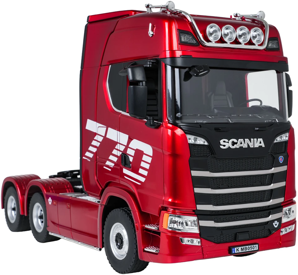 Nuotoliniu būdu valdomas SCANIA 770S sunkvežimis 1:18 raudonas