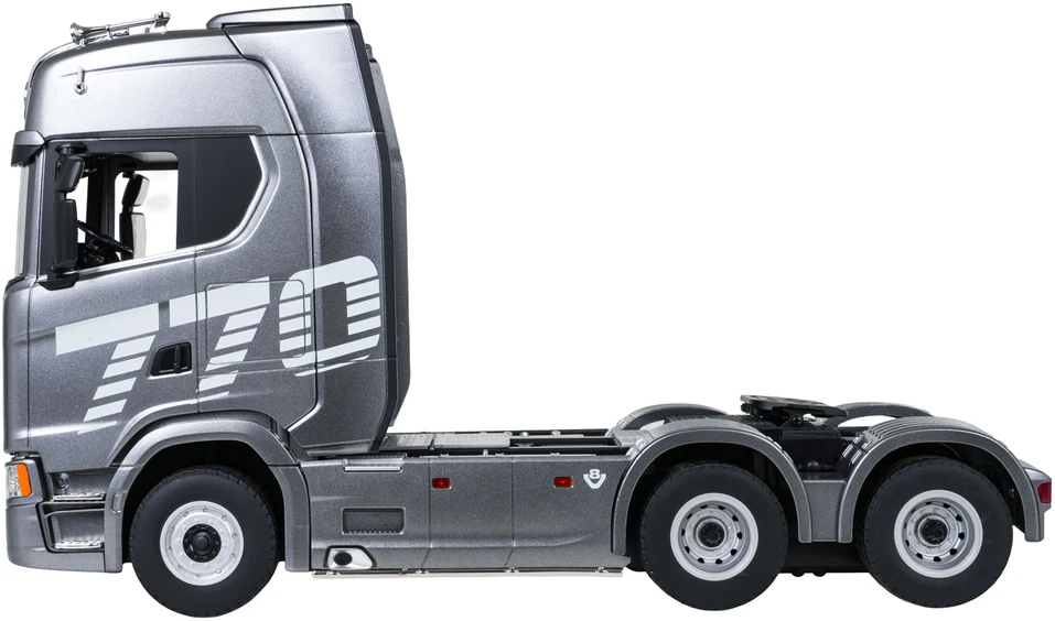 Nuotoliniu būdu valdomas SCANIA 770S sunkvežimis 1:18 pilkas